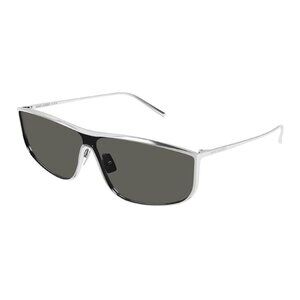 NEW SL605 LUNA 001 SAINT LAURENT SUNGLASSES WOMEN SQUARE SILVER EYEWEAR SL605